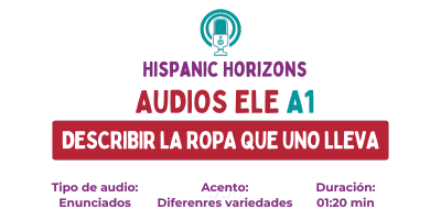 Audio A1. Describo la ropa que llevo.