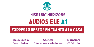Audio ELE A1. La casa que quiero.