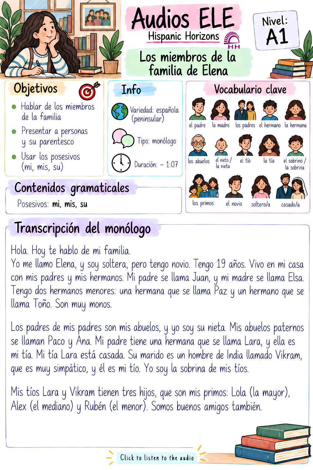 vocabulario de la familia
